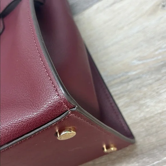 3329 Michael Kors Mercer Gallery Medium satchel burgundy - Picture 5 of 15